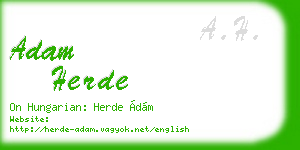 adam herde business card